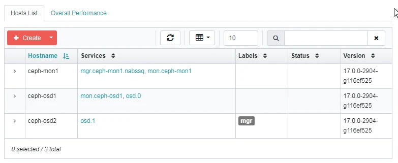 集群-节点主机状态