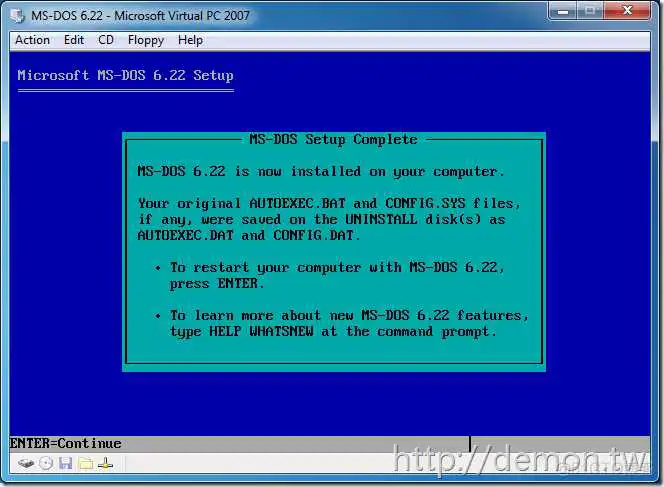 ms-dos setup complete dos2unix centos安装 如何安装dos6.22_dos2unix centos安装_06
