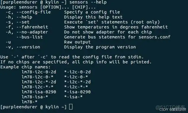 Linux shell编程学习笔记86:sensors命令——硬件体温计_shell编程_03