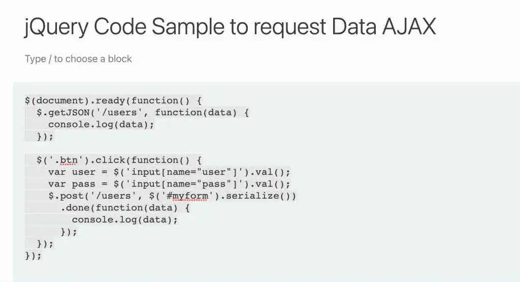 jQuery Ajax