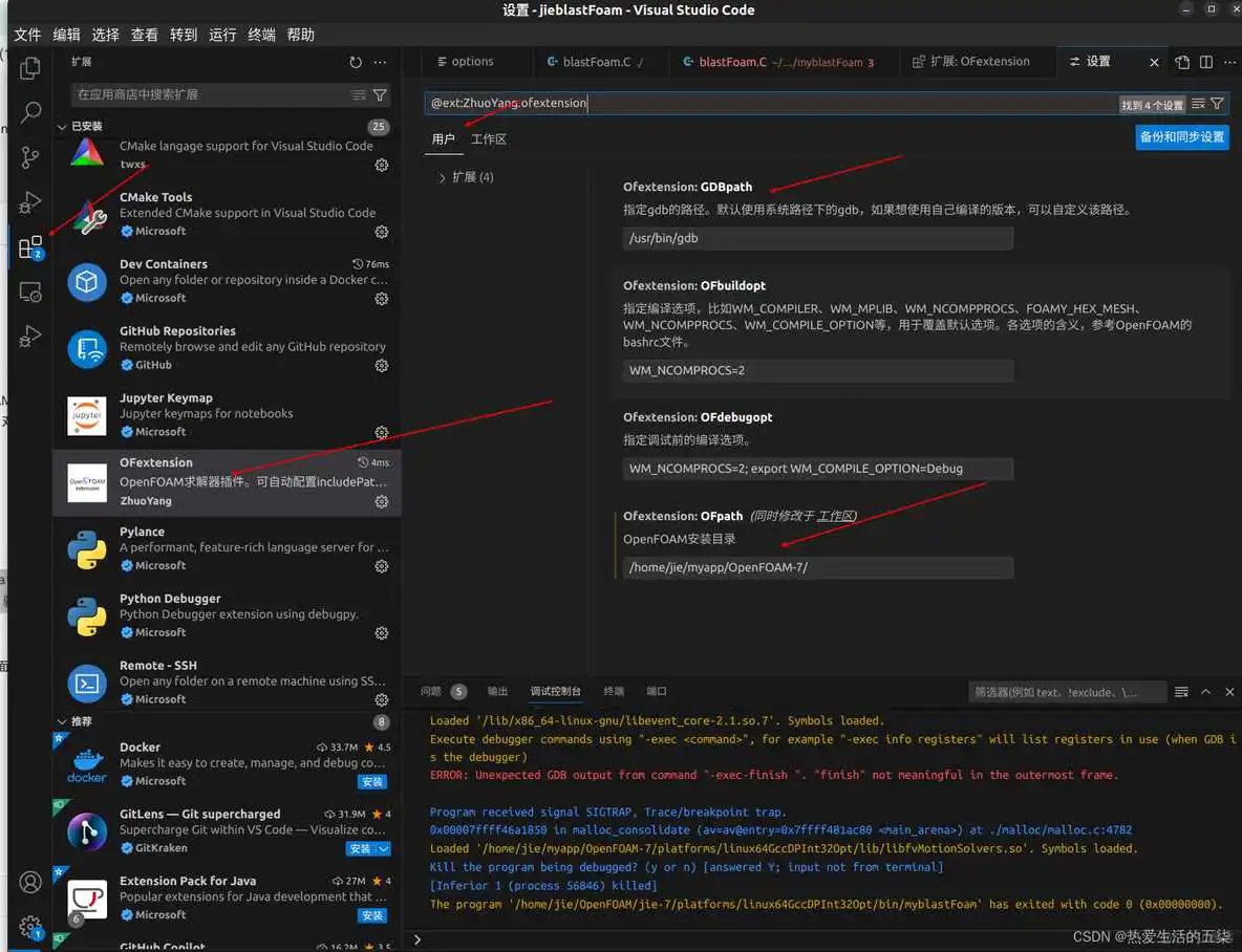 vscode配置使用opencv_openfoam