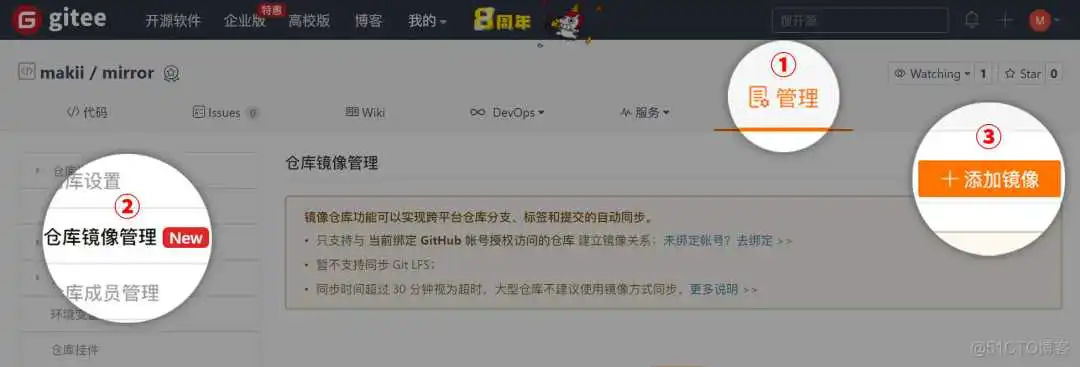 如何更优雅地同步 Gitee 和 GitHub 的代码仓库?-Gitee 官方博客 镜像中安装git gitee镜像仓库_提交代码_03
