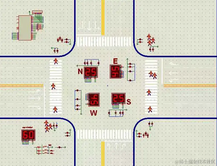 基于51单片机的模拟交通灯控制系统_架构_13
