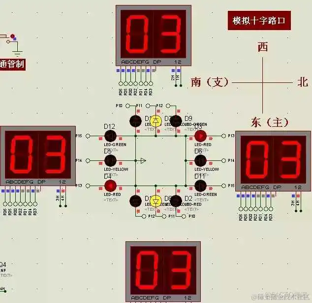 基于51单片机的模拟交通灯控制系统_程序员_07