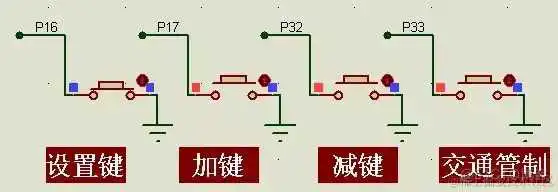 基于51单片机的模拟交通灯控制系统_时间设置_10
