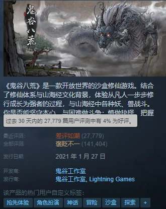 当年卖了几百万份的国产游戏 被玩家们送上了差评第一