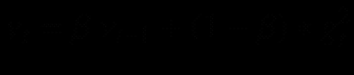 $$ {
u}_t=beta {
u}_{t-1}+left(1-beta 
ight)ast {g}_t² $$