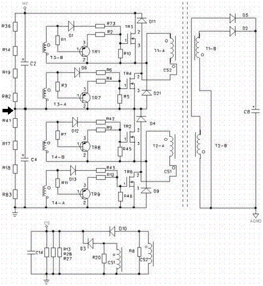 一种适用于超高电压1600Vdc<a href='/tag/422'>输入</a>的串联式交错双管反激电路的制作方法与工艺