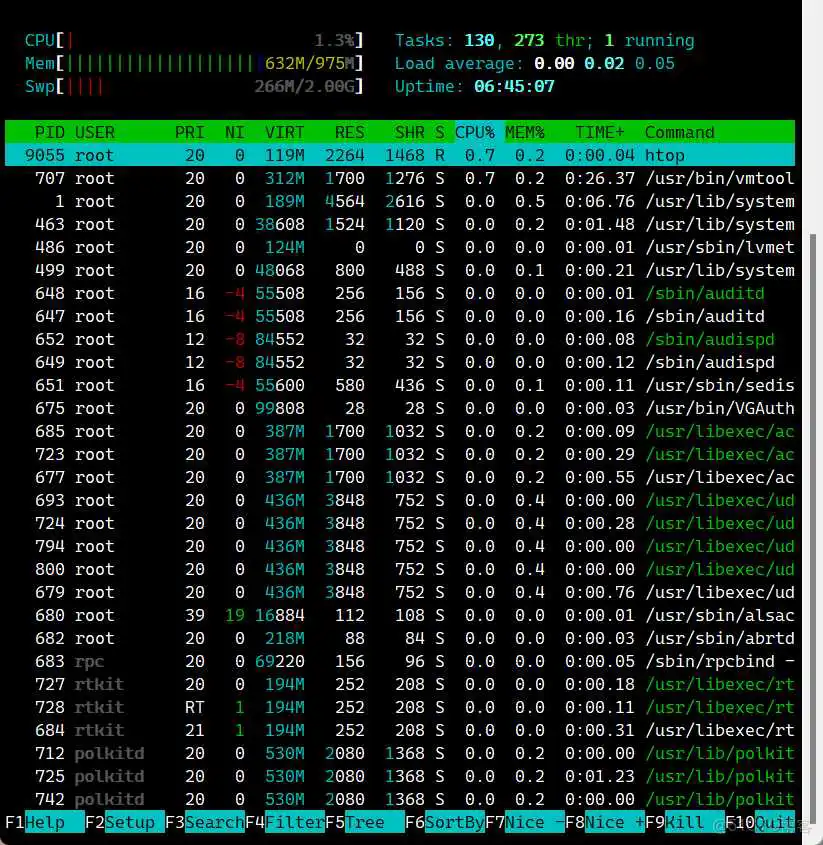 Linux如何进行资源监控 linux资源管理器的快捷键_物理内存_02
