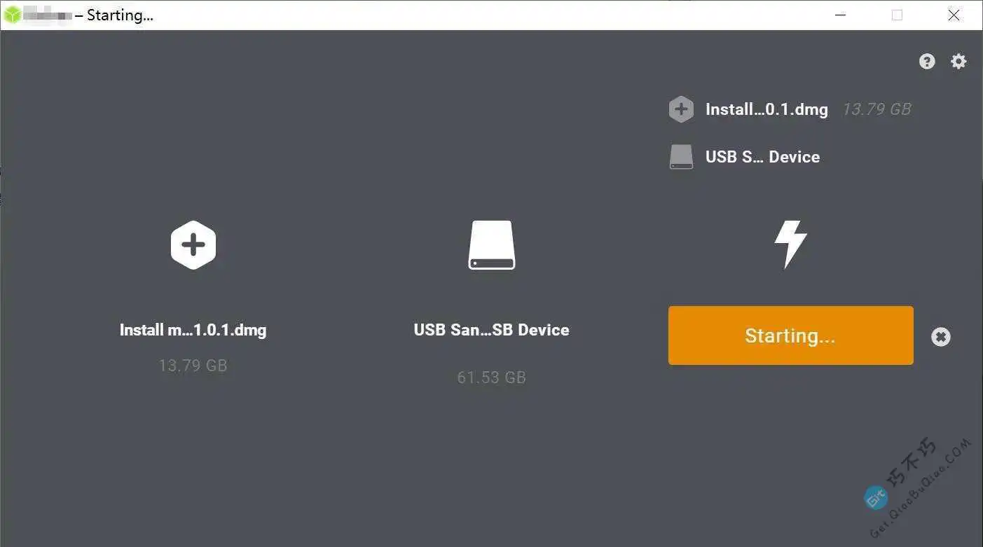 支持苹果Apple MacOS系统ISO、DMG、IMG、ISO镜像写入U盘或VHDX虚拟磁盘引导安装的工具-第1张-Get巧不巧