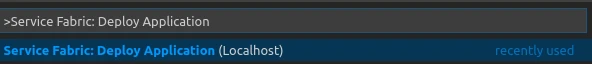 VS Code 中的“部署应用程序”命令
