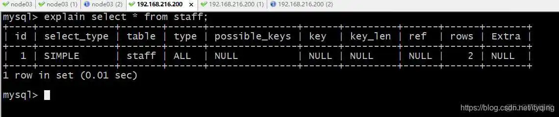 mysql执行计划成本高和低的区别_sql