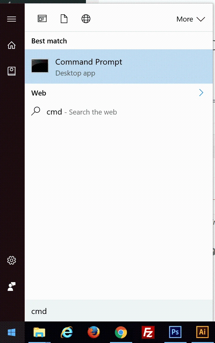 Windows中的命令提示符