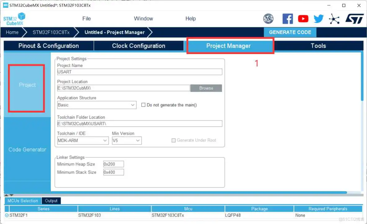 STM32Cubemx串口奇校验_单片机_09