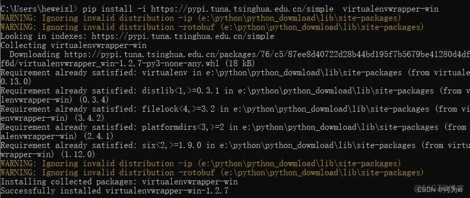 在这里插入图片描述 python 清理虚拟环境 删除cmd中python虚拟环境_开发语言_05