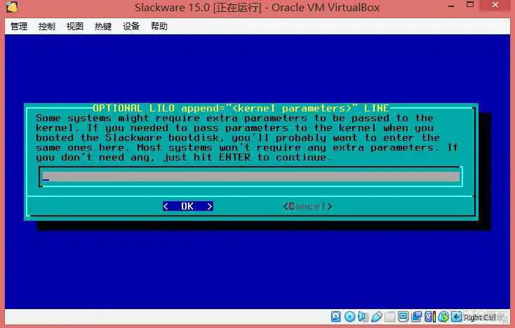 OPTIONAL LILO append="<kernel parameters>" LINE