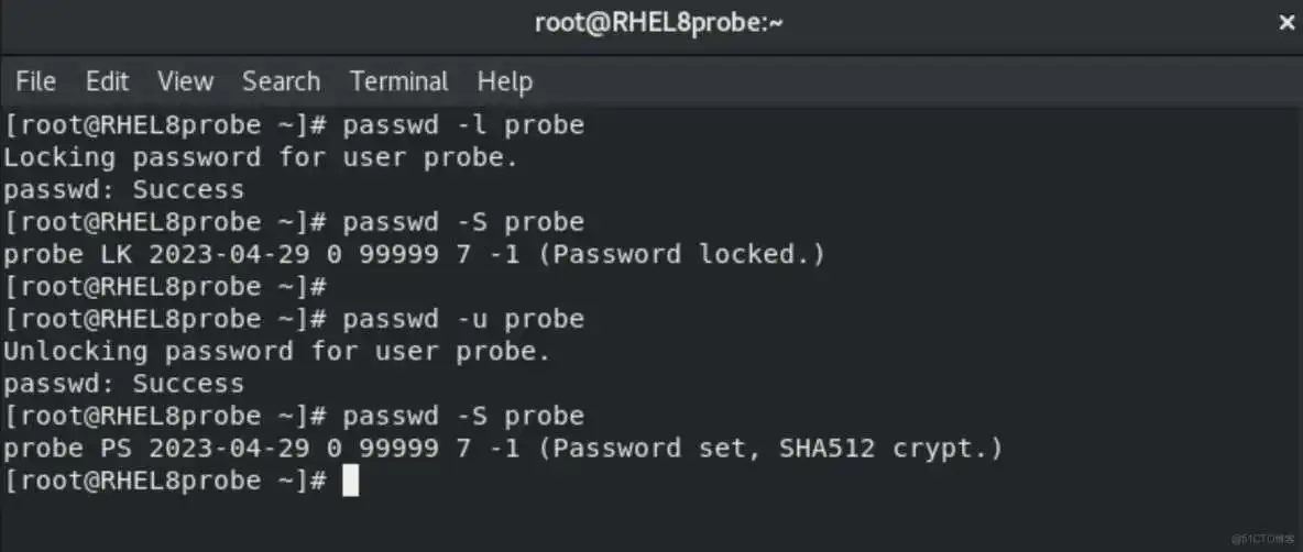 RHEL8用户身份与文件权限-Linux就这么学5_普通用户_08