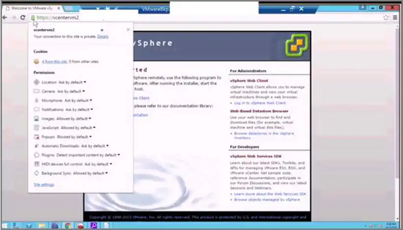 验证连接页的屏幕截图。