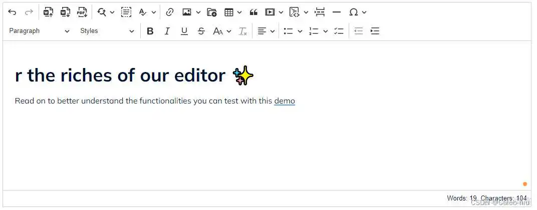 前端必备14款业界受欢迎的富文本编辑器_富文本_06