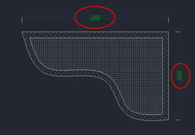 如何用CAD绘制出异形水池平面图