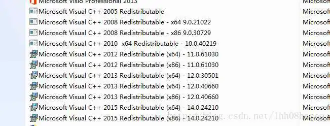 这是我电脑上安装的各版本