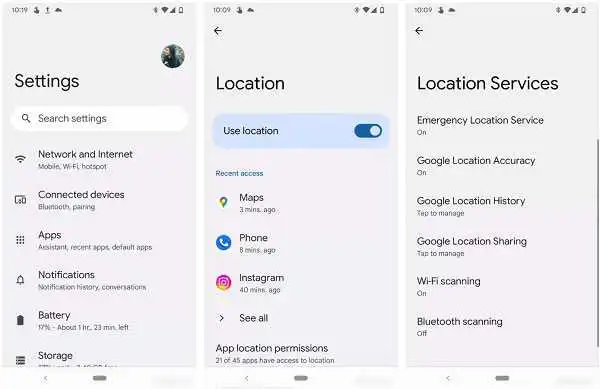 启用位置 Android