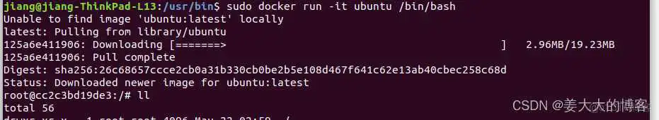 docker容器 shell 启动 docker run shell_bash